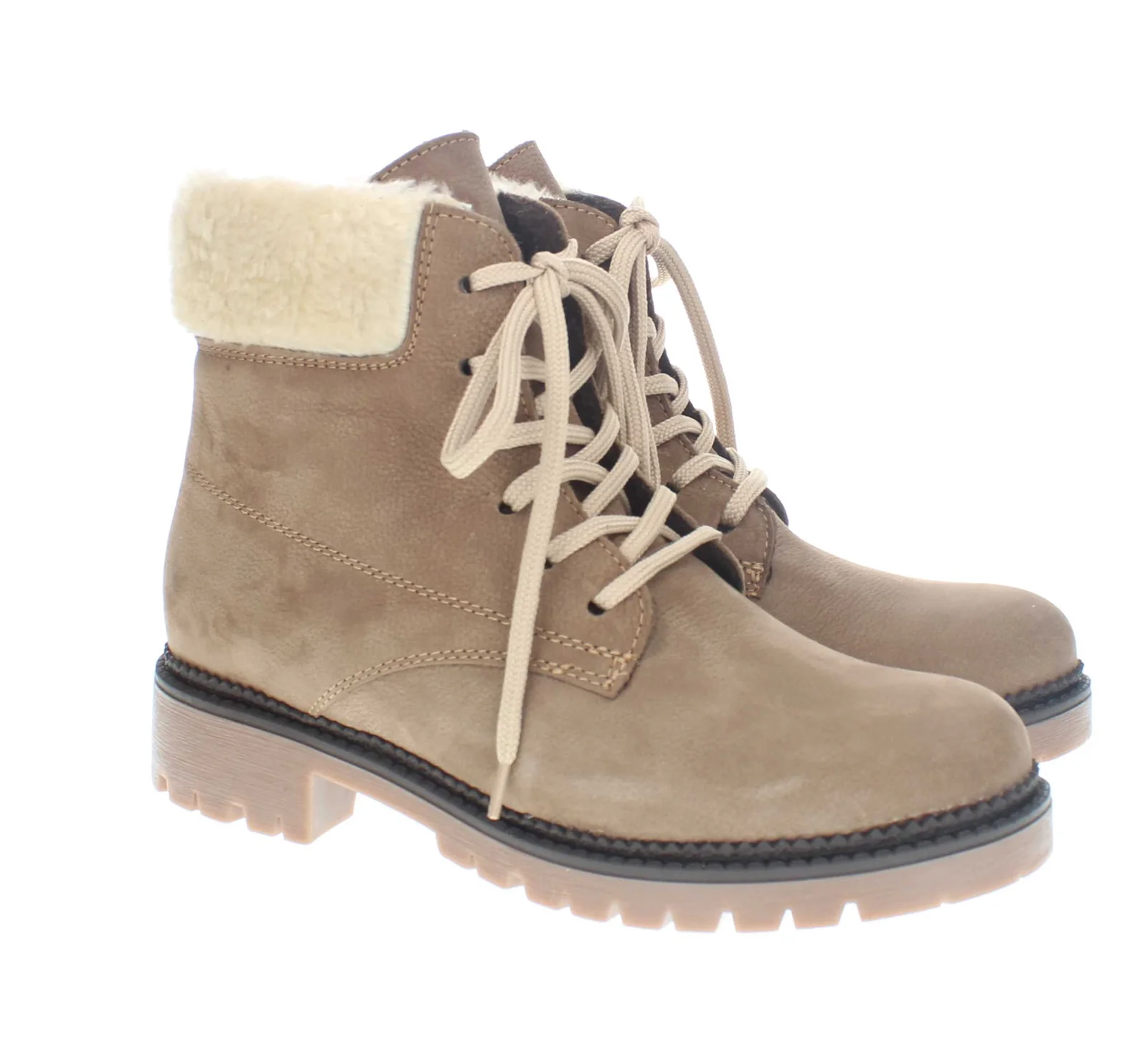 ART.2472-TAUPE-NUBUK-2 Кратки чизми - Image 1